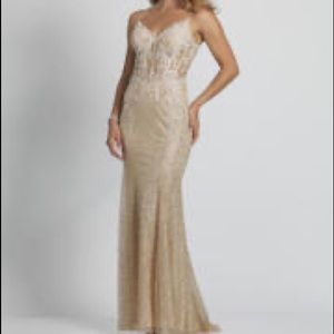 Gold Prom Dress/Evening Gown
